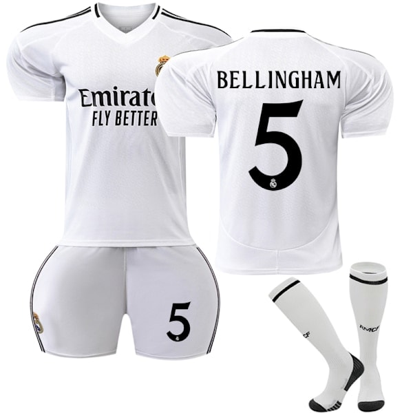 24-25 Nya #5 Bellingham Real Madrid Lag Fotbollströjor Träningströjor Vuxen XXL(190-200cm)