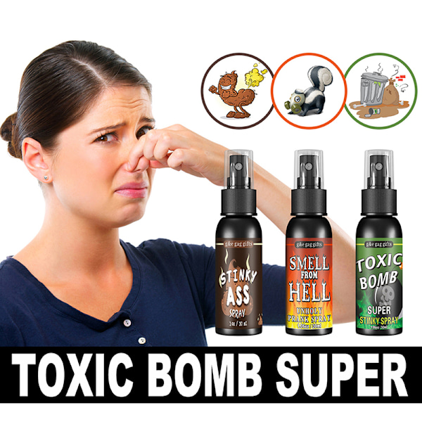 30ML Spøk Nyhet Leke Gag Vits Flytende Prompesprayboks Stink B Bæsjlukt A Poop smell