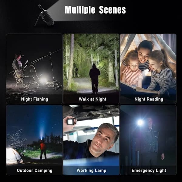 NA/3-pack Mini LED Taskulamppu, Campinglamppu Hätävalo Ulkokäyttöön, A
