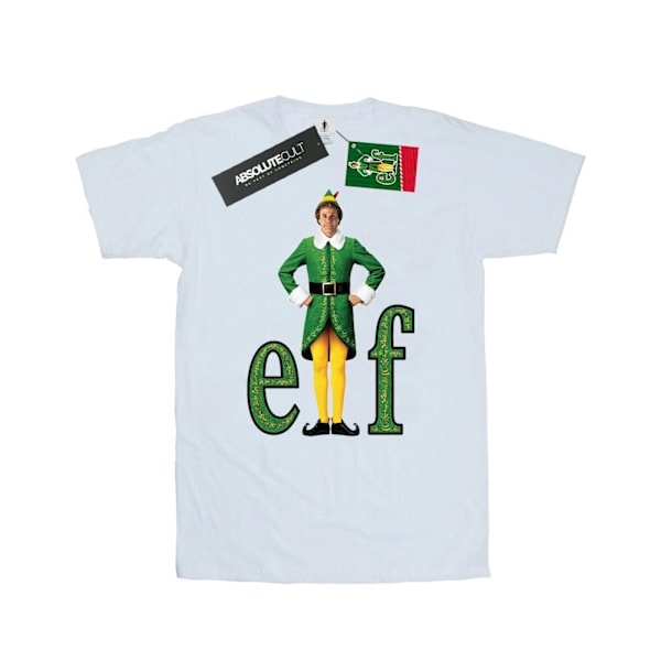 Elf Herr T-shirt med Buddy-logotyp Storlek S Vit