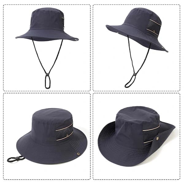 Solhat til mænd/kvinder Bucket Hat NAVY Navy