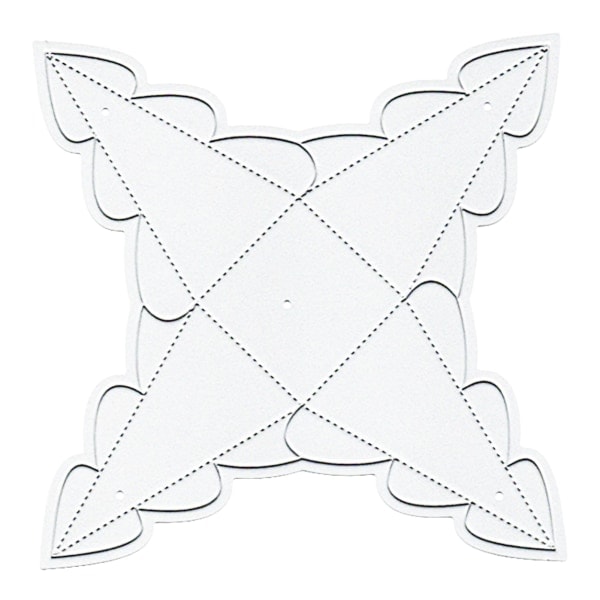 [NT] Julgodislåda Metallskärande Dies Presentförpackning DIY Skärschablon DIY Papper Präglingsschablon Mall Silver 12*12cm