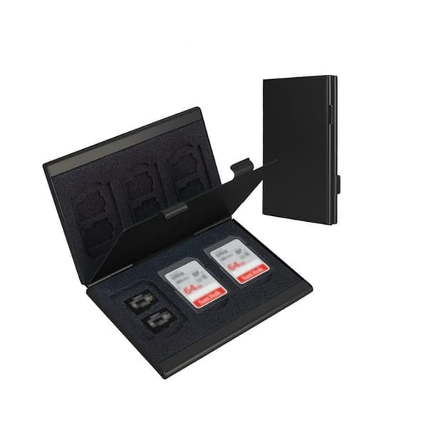 [NT] Premium minnekortetui i aluminium