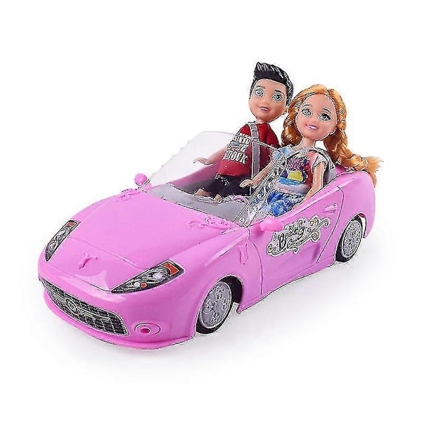 [NT] Barbie Motors-Mattel Dream Car Cabrio Glamour - Fjärrstyrd för barn, tvåsitsig, realistisk, rosa