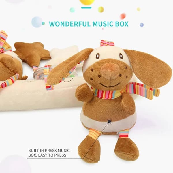 Fidget Leksaker Baby Hängande Leksaker Med Björn Babyleksak Spädbarn