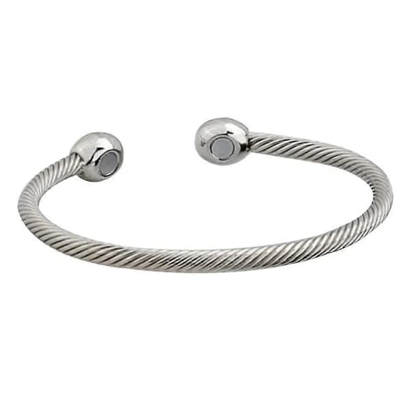 Sølv Magnetisk Kobberarmbånd Terapi Artritt Smertelindring Armbånd Magnetisk Armbånd