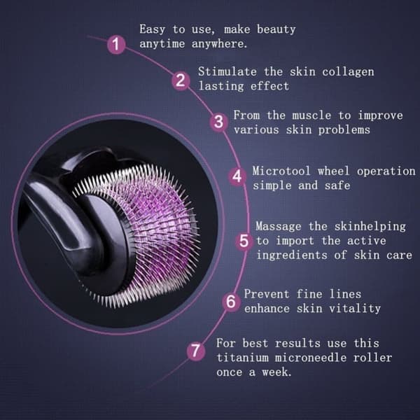 0,5 mm Micro-Roller 540 Hårvækst Skægvækst Hårtabsværktøj