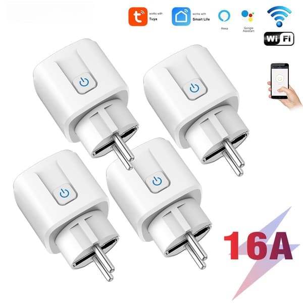[NT] Smart Plugg Wifi Fjernstrømbryter 4-pakning 16A