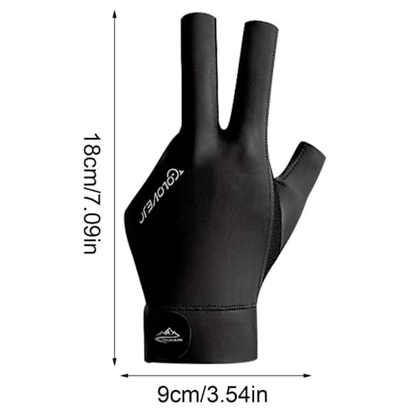 Snookerhandske Billardhandske SORT&LILLA black&purple