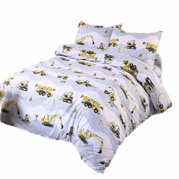 Sängkläder tecknad traktor mönster 230x230 cm