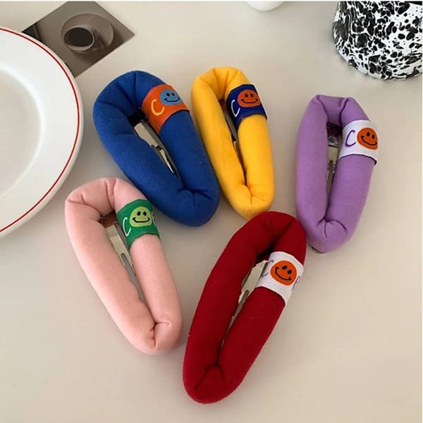 Store sopphårnåler Enkle hårspenner gul