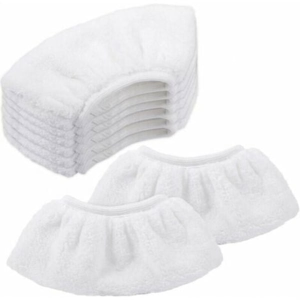 Pakke med 8 Mikrofiberhetter for Kärcher, Kluter for Håndholdt Munnstykketilbehør for Dampvaskere SC 1, 2, 3, 4, 5/NC/