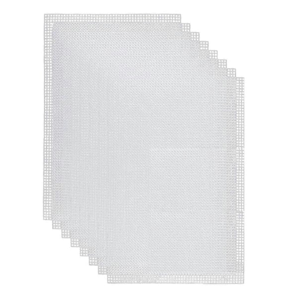 Nätduk för Broderi, Fursuit Ögonnät, Vit Nålspetsduk för Hantverk DIY, Stick- & Virkprojekt - WELLNGS/NT/