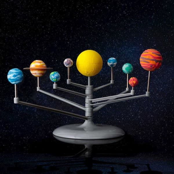 /Hc/3D Solsystem - Mal selv - Selvlysende farver multifarve