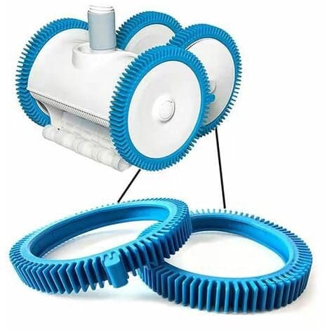 Rillet dæk med knopper til poolrobot (baghjul)/NC/