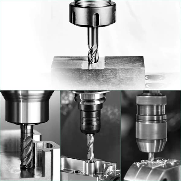 Frese, 1,5-6mm HSS CNC Rett Skaft Bor Sett 4 Fløyte E
