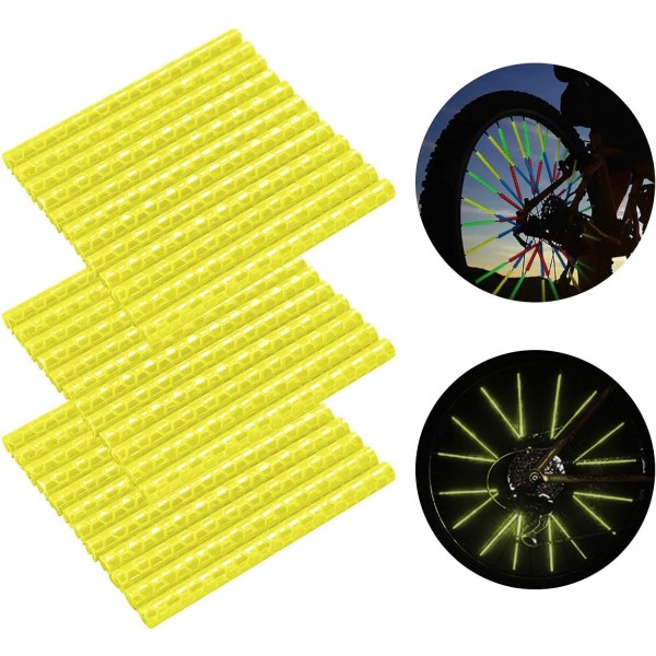 36 delar reflexer cykelekrar Yellow