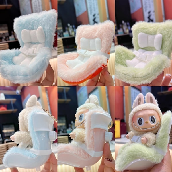 /NC/Nya Bästsäljande Labubu Monsters Kläder Outfits för Labubu Docka Labubu Bilsäkerhetssäte 17cm 1