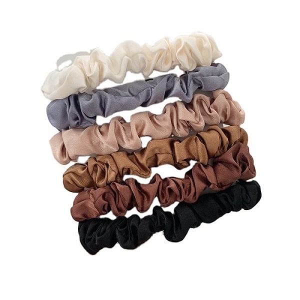 Scrunchies 6 kpl Monivärinen