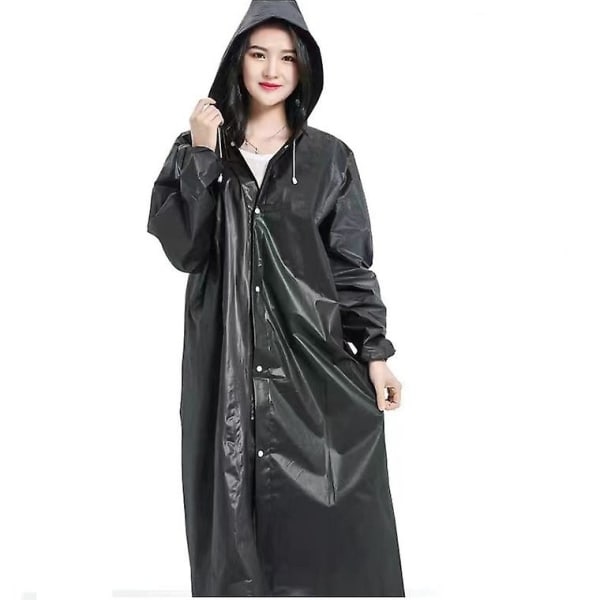 Regnrockar för vuxna Återanvändbara, Eva Rain Ponchos Lättviktsregnkappa Vattentät regnkläder