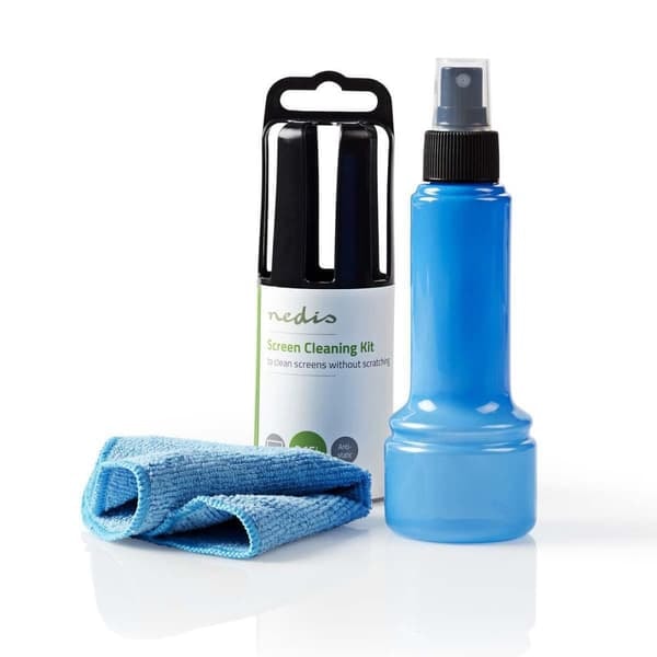 Skærmrens | Spray | 150 ml | Computer / Tablet / Smartphone / TV-skærm | Klud medfølger_NN