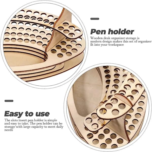 Pennholder i tre, unik design, displaystativ
