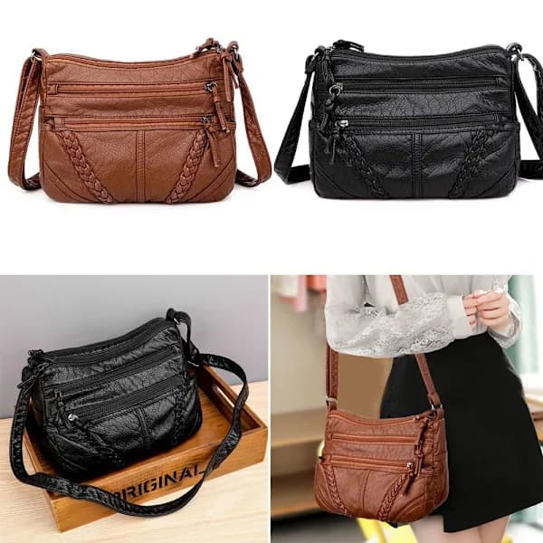 Crossbody-tasker i PU-læder Tote Bag SORT sort