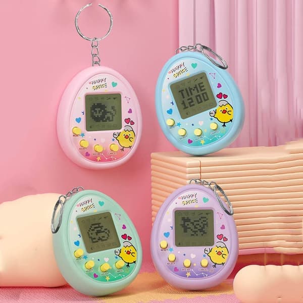 Digitalt elektronisk kjæledyrleketøy for barn - Pixel Screen Virtual Animal Game Machine