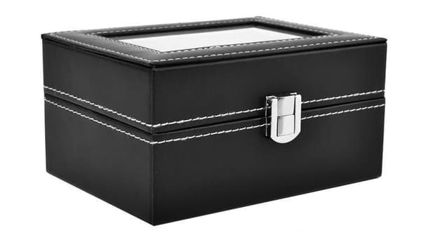 Kellolaatikko - Laatikko 3 kellolle Svart black