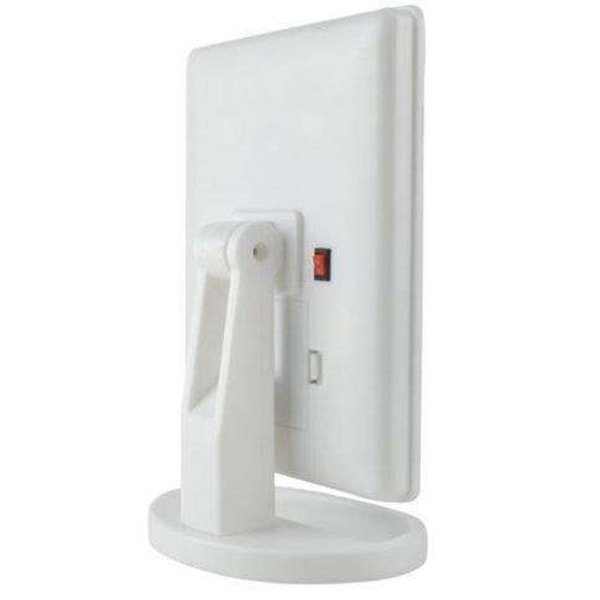 Makeupspejl med LED-lys - Justerbar - Vit White