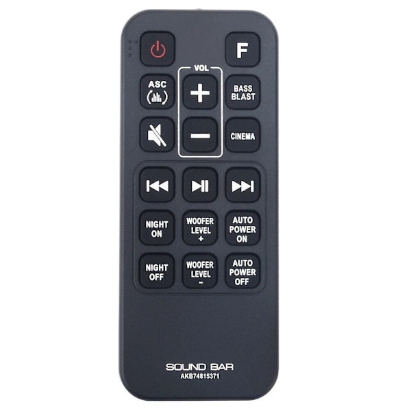 AKB74815371 för LG Soundbar Fjärrkontroll SJ3 SJ4 SK3D SK4D SL3D SPH4B-W_NN