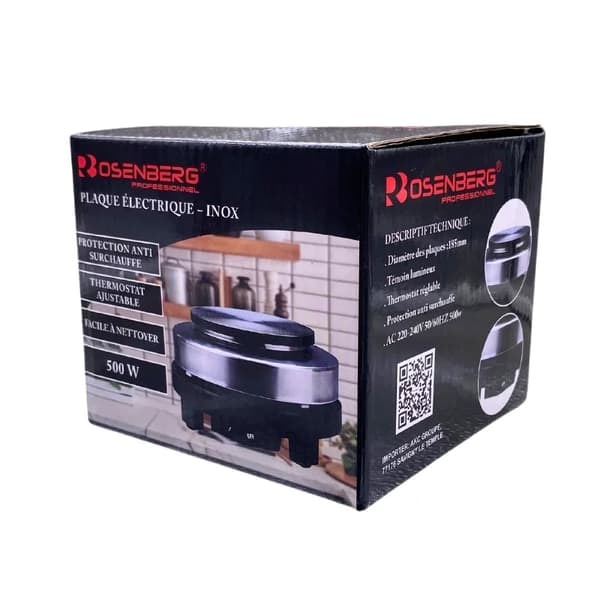 Rosenberg YG-105: Keittolevy ruostumattomasta teräksestä - 500W_NN