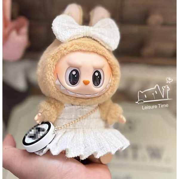 /NC/Monster Labubu Stor Märkesdocka Kläder Klänningar Blind Box Vinyl Ansikte Plyschdocka Hängande Dockkläder #1