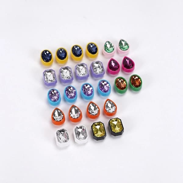 26 st Rhinestone Sko Spänne Clip Sko Dekoration Clips Clog
