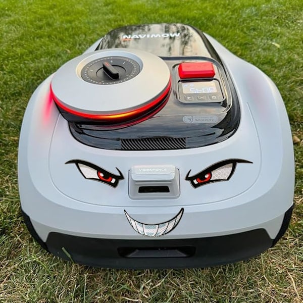 [NT] Gräsklippar-ögondekaler - Väderbeständiga Dekaler - för Gardena, Navimow, Luba 2, Worx Robotgräsklippare