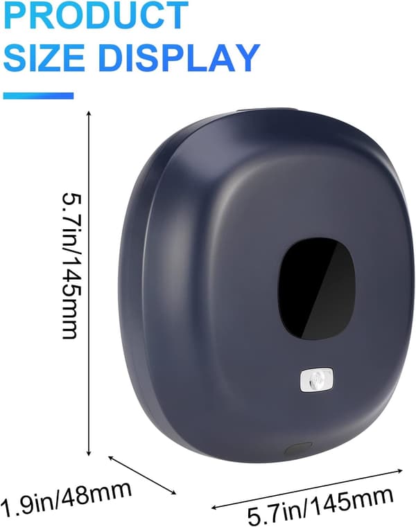 Wall-mounted automatic soap dispenser, 300 ml smart sensor soap dispenser, touchless foam dispenser, blue blue