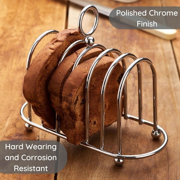 Viktoriansk Toast Rack, Stål, Toast Rack, Sølv