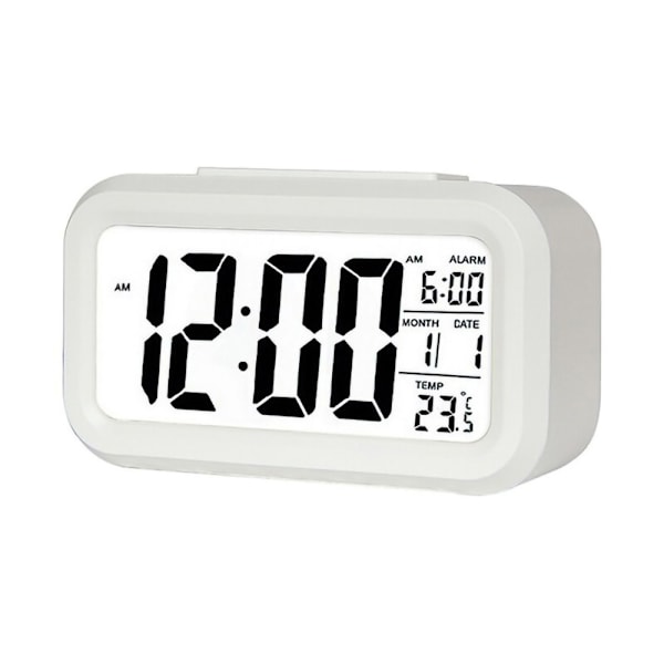 Digitalt LED Vækkeur - Hvid/NC/