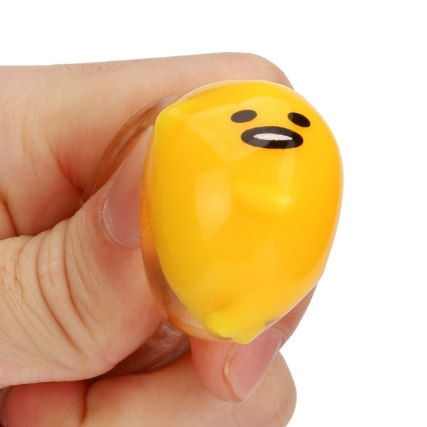 Æggeklemme legetøj 6cm Nyhed Klar Pressbar Æggeblomme Legetøj Squishy Legetøj Stresslindring for sjov Милая Декомпрессионная Игрушка