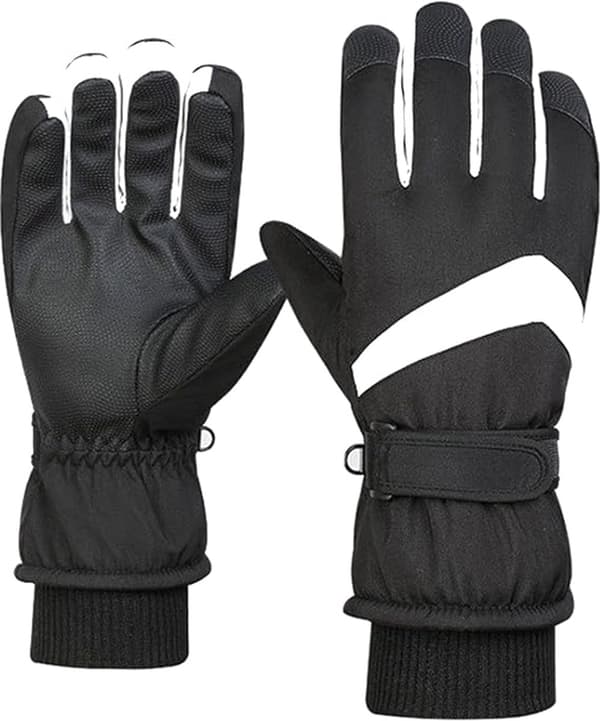 skihandsker - Handsker - vinterhandsker - handsker herre - One size - Sort og hvid