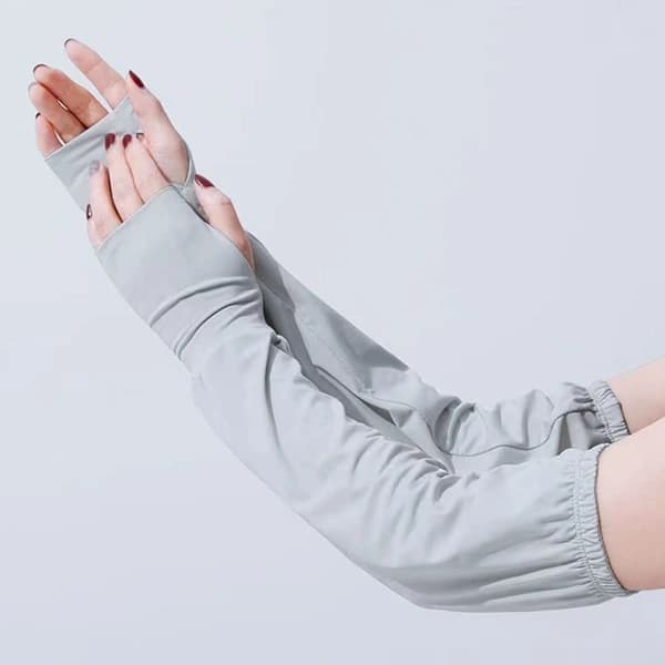 Ice Silk Sleeves Lösa Armärmar GRÅ grå