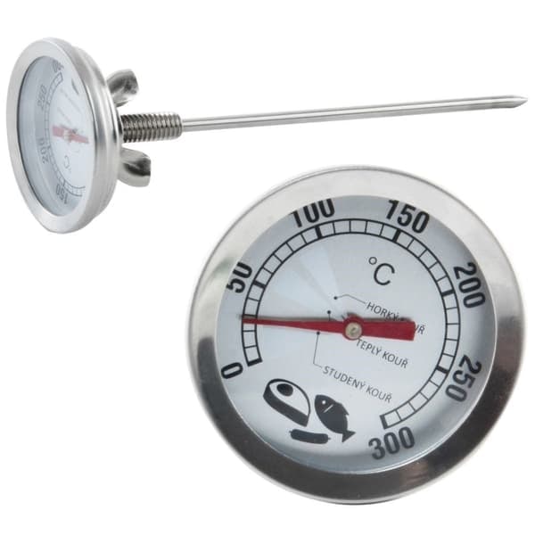 Röktermometer: Monteras i Dörr, Mäter 0-300°C_NN