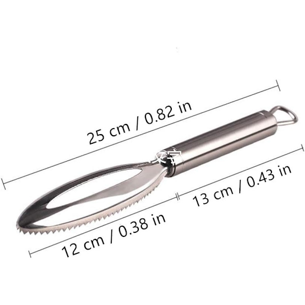 Fish Scale Scraper, 304 Stainless Steel, Quick Fish Scale Removal