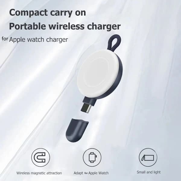 Bærbar trådløs oplader til iWatch Type C USB C
