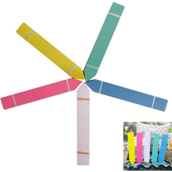 500 Pcs, Reusable Multi-Color Plastic Waterproof Plant Labels