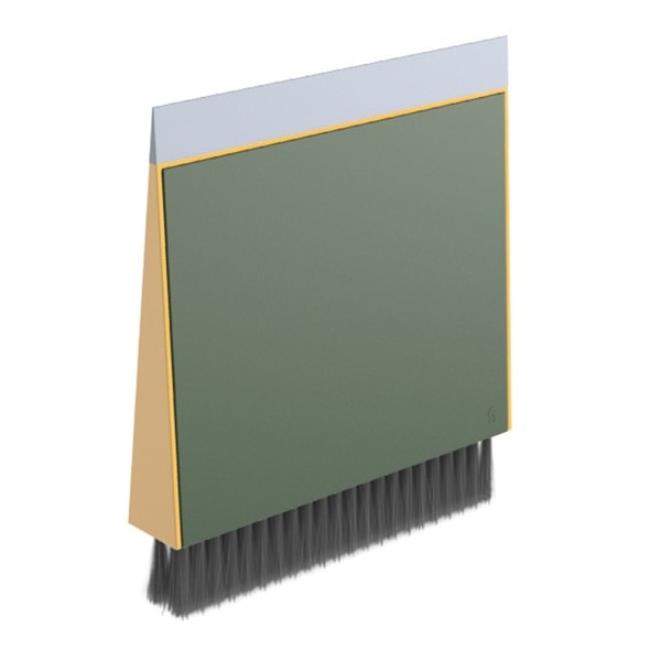 [NT] 3 i 1 mini kost og skraber sæt Desktop rengøringsbørste til kontor Yellow