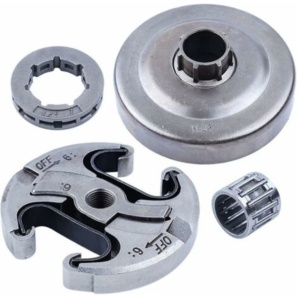 325\"-7T Clutch Trommel Clutch Assy Drev Felg Nållager Kit for Husqvarna 340 345 346XP 350 351 353 445 450 E Motorsag/NC/