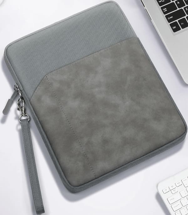 Tablet Sleeve til 9-11 tommer tablets, vandtæt polyester, blødt antistatisk for, tilbehørslommer, Space Gray