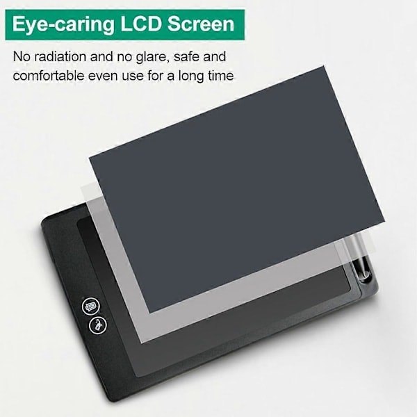 [NT] 12 tuuman LCD-piirustusalusta Kannettava digitaalinen kirjoitusalusta LCD Värikäs näyttö Osittain pyyhittävä piirustusalusta kynällä Vaaleanpunainen