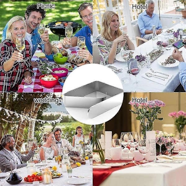 Dugklips, 10-pak Dugklips i rustfrit stål, Dugklips til restauranter, fester